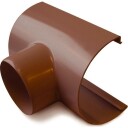Plastmo tut, 12", Ø110mm, brun