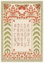 Floral and Moth Alphabet Print Plakat Plakat / 50x70cm