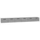 vidaXL Veggskap 2 stk gr? sonoma 102x30x20 cm konstruert tre