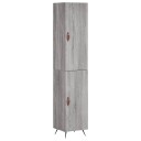 vidaXL Highboard grå sonoma 34,5x34x180 cm konstruert tre 8720845481896