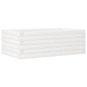 Plantekasse hvit 70x40x23 cm heltre furu