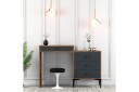 Ameias Sminkebord 124x84,7 cm Brun/Svart - Hanah Home