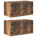  Vegghotell 2 pcs Gamle tre 68 x 37 x 35 cm Konstruert tre