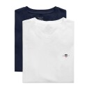Teens 2-Pack T-skjorter med rund hals NAVY / WHITE 146/152
