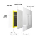 Hombli Smart IR Glass Heatpanel 400W Mirror