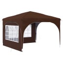 vidaXL Pop up Festtelt 290 x 290 x 245 cm Brun