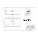 Voda Kube 740 Rustfritt Stål