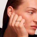 PDPAOLA Blue Tide Ring 18 kt. Gullbelagt sølv AN01-460-50 - Dame - 925 sterling silver