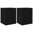  TV Veggskap 2 pcs Svart 30 x 31 x 40 cm Konstruert tre