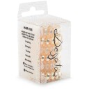 Dessata no-pulling hårsnoddar Glitter + metal rose gold