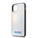 Guess-Deksel Iphone 11 Pro Max Guhcn65bld Sølv Hardt Deksel Rainbow