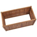 vidaXL Høybed 100x50x70 cm heltre teak