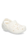Crocs Classic Floral Cut Out Clog T - White - 24/25