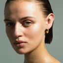 Jane Koenig Big Orbis Drop Stud   Gold   ONE SIZE