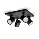 PHILIPS RUNNER SPOTLYS 4X20W SVART 929003205001