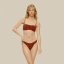 OAS Company Scribble Solis Bikini Bottom - Terracotta Orange XS