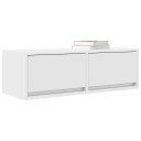  TV benk hvit 80x31x25,5 cm konstruert tre