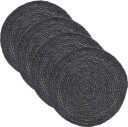 House Doctor - Circle bordbrikke 38 cm 4 stk grå