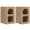  Nattbord 2 pcs Artisan Eik 29,5 x 35 x 50 cm Konstruert tre