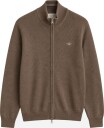 Gant Waffle knit zip cardigan XL brun herre