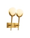 Alesa vegglampe dobbel antikk messing