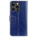 iPhone 15 Pro Max Lommebok-deksel med Magnetisk Lukning Blå