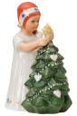 Royal Copenhagen Elsa figur med juletre 13 cm hvit