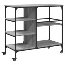  Kjøkkentralle grå sonoma 100x45x89,5 cm konstruert tre 842384