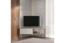Abbas TV-benk 140 cm - Eik/Hvit