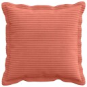vidaXL Putetrekk 6 stk. HOUTEN Rød oransje 40 x 40 cm cordfløyel