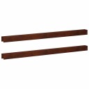 vidaXL Kantprofil til hage 2 stk. 100 x 5 x 5 cm Cortenstål Rusten