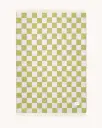 Maison Deux Checkerboard Pledd Grønn/Rosa