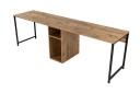 Hu Skrivebord 60x240 cm   Brun/Svart