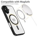 Tech Protect MagFlex Mobildeksel til iPhone 16e/17e - MagSafe Kompatibel Klar/Svart