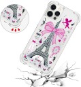 Trolsk Mobildeksel med Flytende Glitter Paris (iPhone 13 Pro)