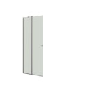 Dansani Match dusjdør med sidepanel H:200x97-99 klar/satin