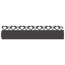 vidaXL Plenkanter 30 pcs Svart 103 x 0,05 x 22 cm Stål
