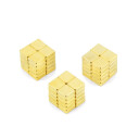 Gull firkantet magnet 5 x 5 x 2 mm