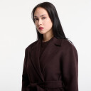 Frakk Calvin Klein Classic Df Wool Wrap Coat Dark Brown L