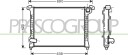 PRASCO MN306R005 Radiator motorkjøling