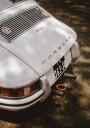 White Porsche 911 Plakat Plakat / 70x100cm