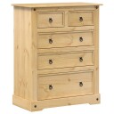  Kommode Corona 92x48x114 cm heltre furu 8721012879140