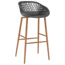  Barstoler 2 stk grå 8719883791227