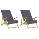 vidaXL Strandhåndklær 2 stk antrasitt 60x135 cm stoff 400 GSM