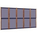 Romdeler 5 paneler mørkeblå 350x180 cm 8721012464285