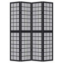  Romdeler 4 paneler svart heltre keisertre 8721012074675