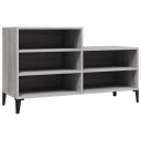 vidaXL Skoskap gr? sonoma 102x36x60 cm konstruert tre