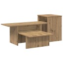 vidaXL Konsollbord Artisan Eik 91,5 x 35 x 38,5 cm Konstruert tre