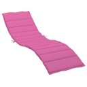 vidaXL Sjeselongpute Oxford stoff 100% polyester Rosa