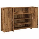  Resepsjonspult gammelt tre 180x50x103,5 cm konstruert tre